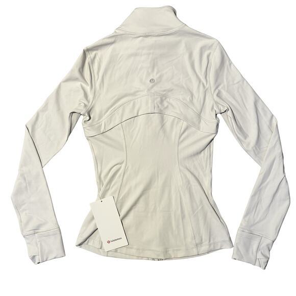 NWT Lululemon Define Jacket Nulu MD Size 4 Bone ๐ค Sold Out & Stretchy Fit - Picture 5 of 7